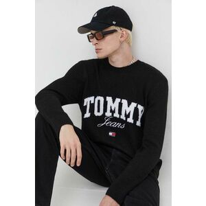 Tommy Jeans pulover barbati, culoarea negru imagine
