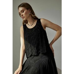 Answear Lab bluza femei, culoarea negru, in modele florale imagine
