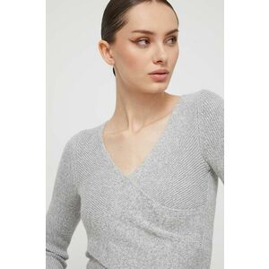 Hollister Co. pulover femei, culoarea gri, imagine