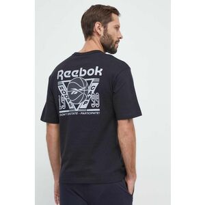 Reebok Classic tricou din bumbac Basketball culoarea negru, cu imprimeu imagine
