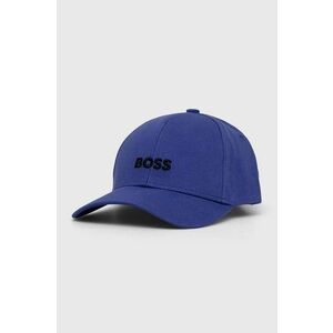 BOSS șapcă de baseball din bumbac culoarea violet, cu imprimeu 50495121 imagine