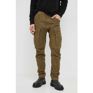 G-Star Raw pantaloni barbati, culoarea verde, cu fason cargo imagine