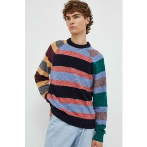 PS Paul Smith pulover de lana barbati, culoarea albastru marin, light imagine