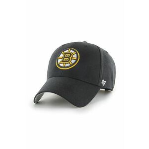 47brand șapcă NHL Boston Bruins culoarea negru, cu imprimeu H-MVP01WBV-BK imagine