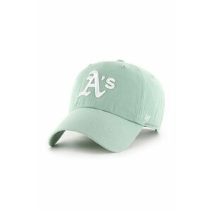 47brand șapcă de baseball din bumbac MLB Oakland Athletics culoarea verde, cu imprimeu imagine