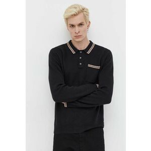Abercrombie & Fitch pulover barbati, culoarea negru, light imagine