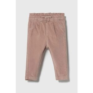 zippy pantaloni bebe culoarea roz, neted imagine