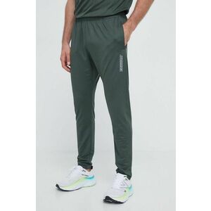 Hummel pantaloni de antrenament Strength culoarea verde, cu imprimeu imagine