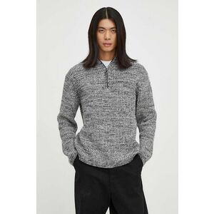 Marc O'Polo pulover din amestec de lana DENIM barbati, culoarea negru, călduros, cu turtleneck imagine