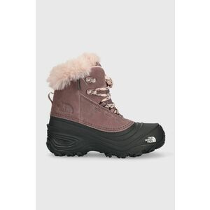 The North Face cizme de iarna pentru copii Y SHELLISTA V LACE WP culoarea violet imagine