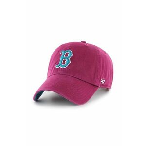 47brand șapcă de baseball din bumbac MLB Boston Red Sox culoarea bordo, cu imprimeu imagine