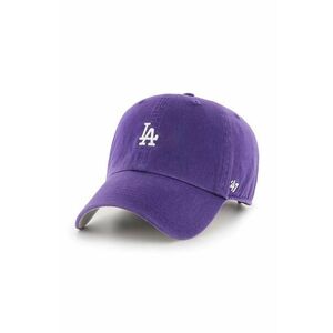 47brand șapcă de baseball din bumbac MLB Los Angeles Dodgers culoarea violet, cu imprimeu imagine