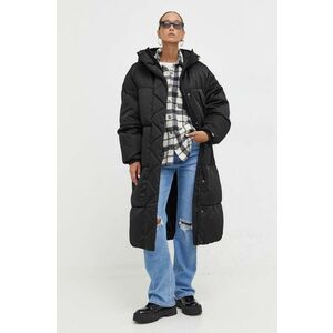 Tommy Jeans geacă femei, culoarea negru, de iarna, oversize DW0DW16587 imagine