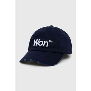 Won Hundred șapcă de baseball din bumbac culoarea albastru marin, cu imprimeu imagine