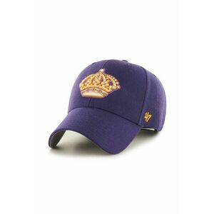 47brand șapcă din amestec de lână NHL Los Angeles Kings culoarea violet, cu imprimeu HVIN-MVP08WBV-PP67 imagine