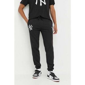 New Era pantaloni de trening culoarea negru, cu imprimeu, NEW YORK YANKEES imagine