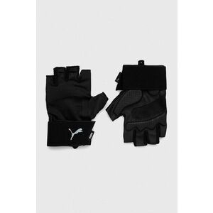 Puma mănuși Essentials Premium culoarea negru 41467 imagine