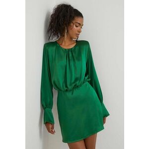 Artigli rochie culoarea verde, mini, evazati imagine