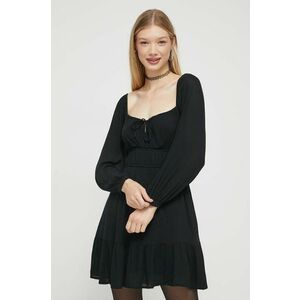 Hollister Co. rochie culoarea negru, mini, evazati imagine