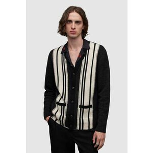 AllSaints cardigan din amestec de lana BERKLEY culoarea negru imagine