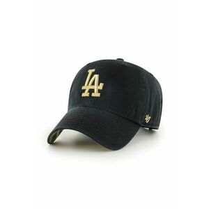47brand șapcă de baseball din bumbac MLB Los Angeles Dodgers culoarea negru, cu imprimeu imagine