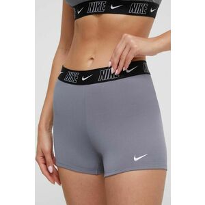 Nike pantaloni scurti de baie Logo Tape culoarea gri imagine