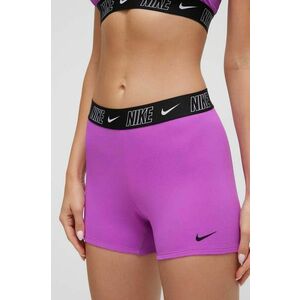 Nike pantaloni scurti de baie Logo Tape culoarea violet imagine