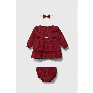 Jamiks rochie din bumbac pentru bebeluși culoarea rosu, mini, evazati imagine