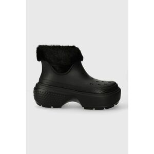 Crocs cizme de iarna Stomp Lined Boot culoarea negru, 208718 imagine