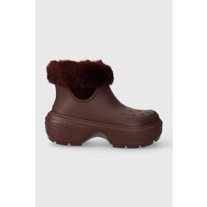 Crocs cizme de iarna Stomp Lined Boot culoarea bordo, 208718 imagine