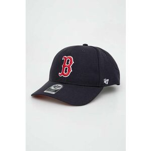 47brand șapcă de baseball din bumbac MLB Boston Red Sox culoarea albastru marin, cu imprimeu imagine