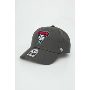 47brand șapcă MLB Arizona Diamondbacks culoarea gri, cu imprimeu B-MVP29WBV-CCB imagine
