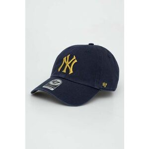 47brand șapcă de baseball din bumbac MLB New York Yankees culoarea albastru marin, cu imprimeu imagine