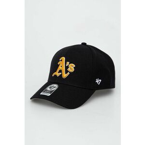 47brand șapcă MLB Oakland Athletics culoarea negru, cu imprimeu imagine