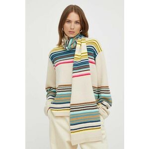 PS Paul Smith pulover din amestec de lana femei, culoarea bej, light imagine