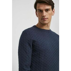 Medicine pulover barbati, culoarea albastru marin, light imagine