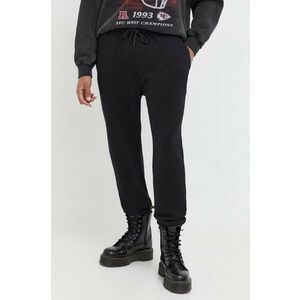 Abercrombie & Fitch pantaloni de trening culoarea negru, neted imagine