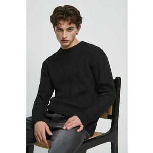 Medicine pulover de bumbac culoarea negru imagine