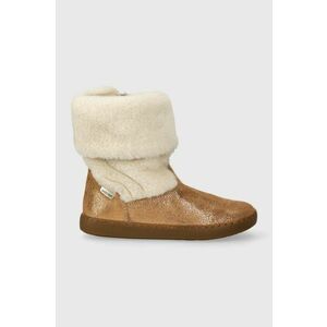 Shoo Pom cizme de iarna pentru copii din piele intoarsa culoarea maro imagine