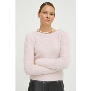 BA&SH pulover de lana femei, culoarea roz imagine