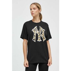 47brand tricou din bumbac MLB New York Yankees femei, culoarea negru imagine