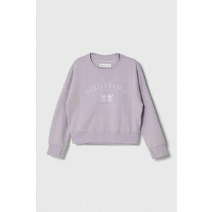 Abercrombie & Fitch bluza copii culoarea violet, cu imprimeu imagine