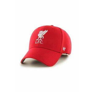 47brand șapcă Liverpool FC culoarea roșu, cu imprimeu EPL-MVP04WBV-RDB imagine