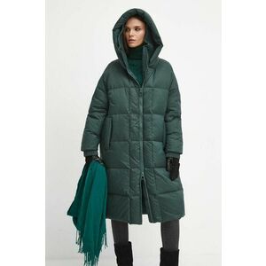 Medicine palton de puf culoarea verde, de iarna, oversize imagine