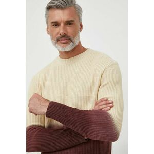 Pepe Jeans pulover de bumbac culoarea bej imagine