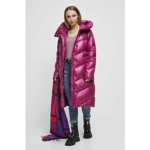 Medicine palton de puf femei, culoarea roz, de iarna imagine