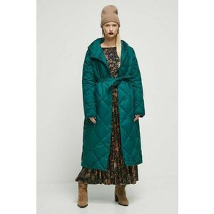 Medicine palton femei, culoarea verde, de iarna imagine