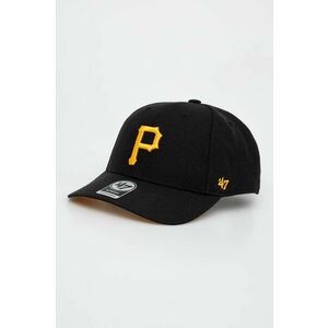 47brand șapcă din amestec de lână MLB Pittsburgh Pirates culoarea negru, cu imprimeu imagine