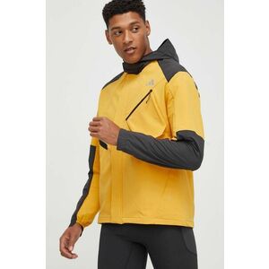 adidas Performance jachetă de alergare culoarea galben, de tranzitie imagine