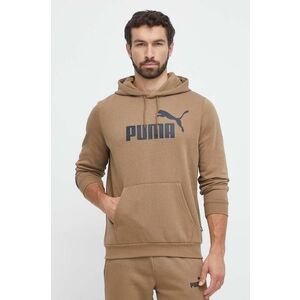 Puma bluză bărbați, culoarea maro, cu glugă, imprimeu 586687 imagine